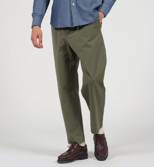 TOMORROWLAND MENS「80/2スーピマコットン イージーパンツ BORGHI」|チノ|