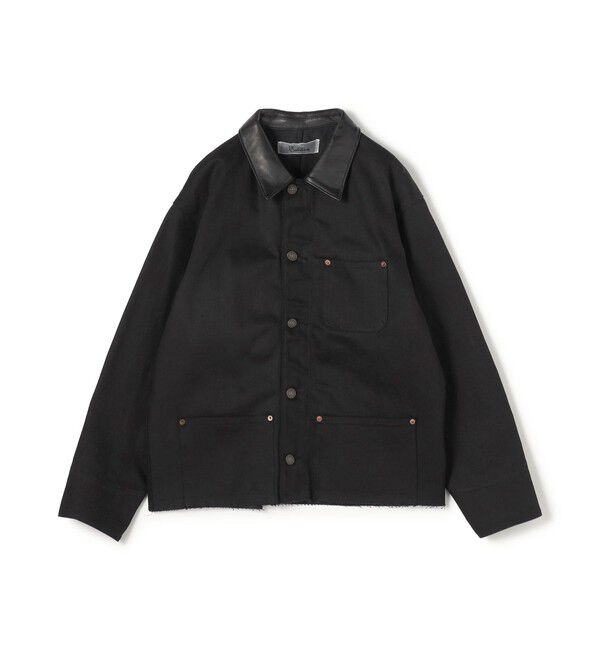 Edition「カットオフ ブラックデニム カバーオール」|ブルゾン・スタジャン|19 ブラック