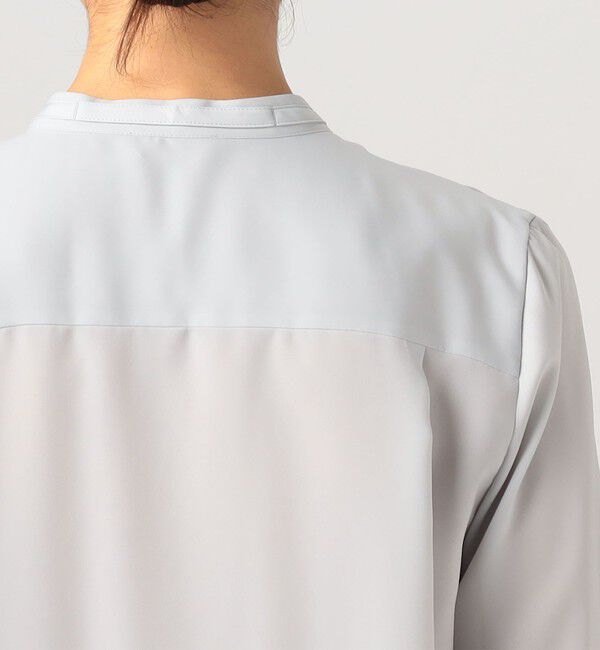 Ballsey「スムースサテン ストリングネックブラウス」|シャツ・ブラウス|