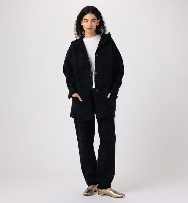 TOMORROWLAND GOODS「【別注】V::room タータンチェック フーデッドコート」|その他|