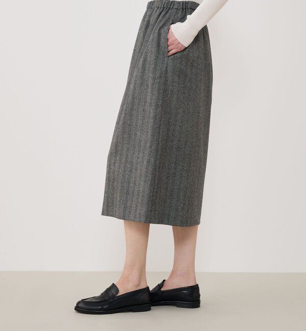 GALERIE VIE「ライトフラノストレッチ イージースカート」|スカート|