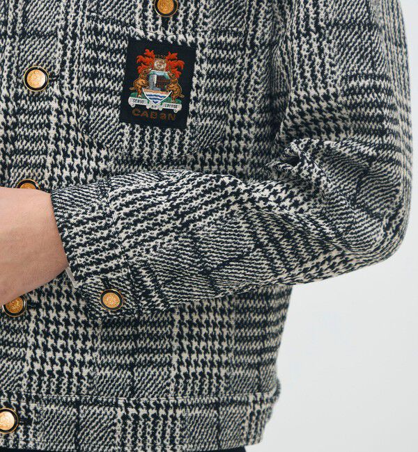 CABaN「グレンチェックジャカード ブルゾン」|ブルゾン・スタジャン|