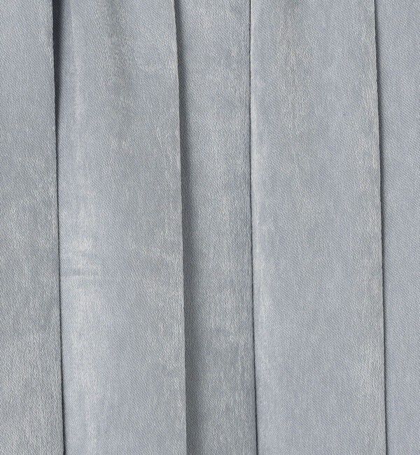 Ballsey「スエードサテン プリーツスカート」|スカート|