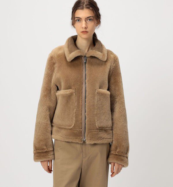 BACCA「ラムレザー ムートンジャケット」|ブルゾン・スタジャン|