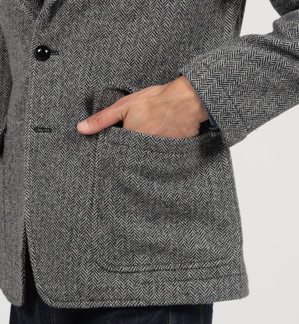 TOMORROWLAND MENS「ブリティッシュウールツイード シングルブレステッド3Bジャケット ZANIERI」|テーラードジャケット|