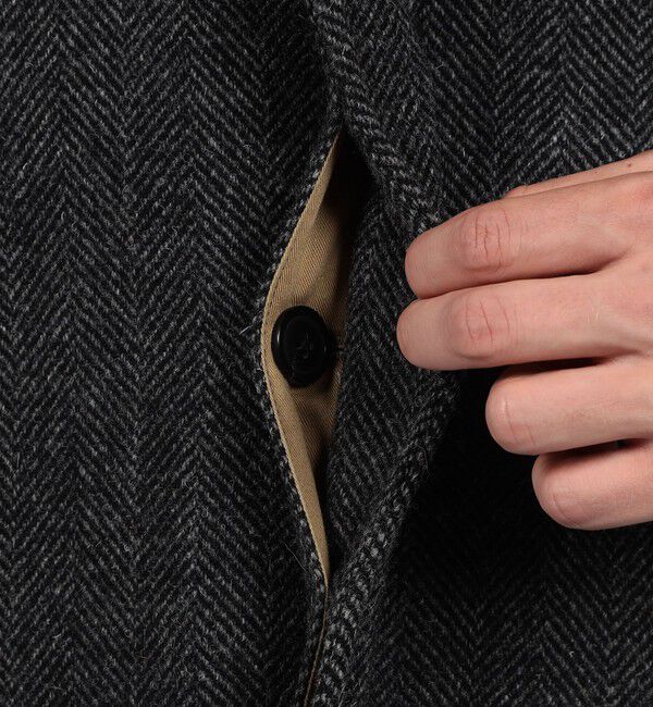 TOMORROWLAND MENS「ブリティッシュウールツイード バルカラーコート ZANIERI」|ステンカラーコート|