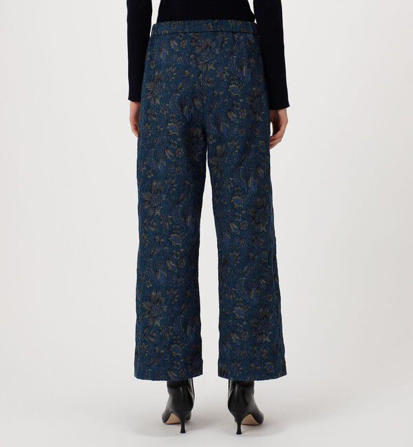 SOULEIADO「コットンポリエステルジャカード セミワイドストレートパンツ」|その他|