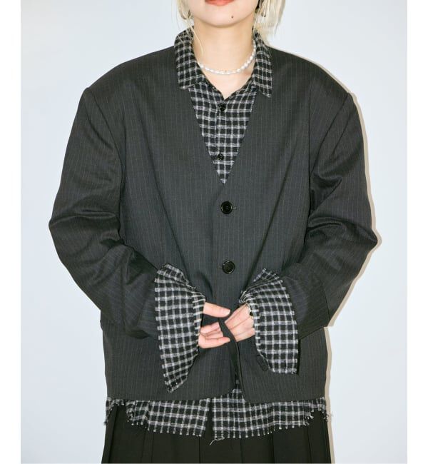  「SHORT NO COLLAR ジャケット」|その他|