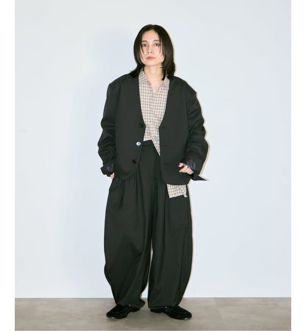  「SHORT NO COLLAR ジャケット」|その他|