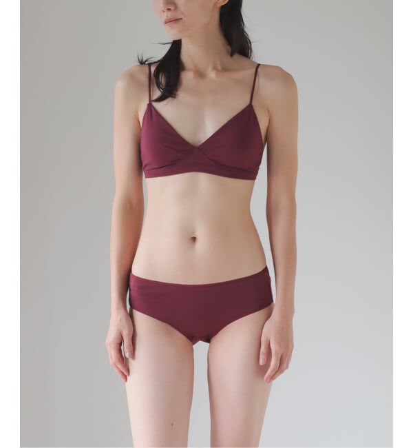 EMILYWEEK「【RESET】オーガニックコットン混 ブラ（ベージュ、ボルドー）」|インナー|