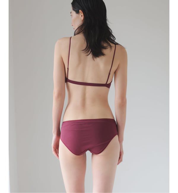 EMILYWEEK「【RESET】オーガニックコットン混 ブラ（ベージュ、ボルドー）」|インナー|