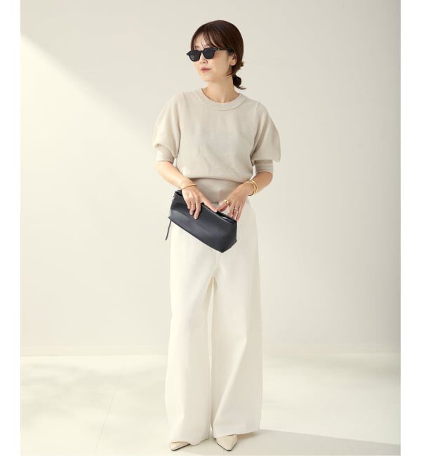 Plage「R&rsquo;IAM ハーフスリーブパフニット」|ニット・セーター|