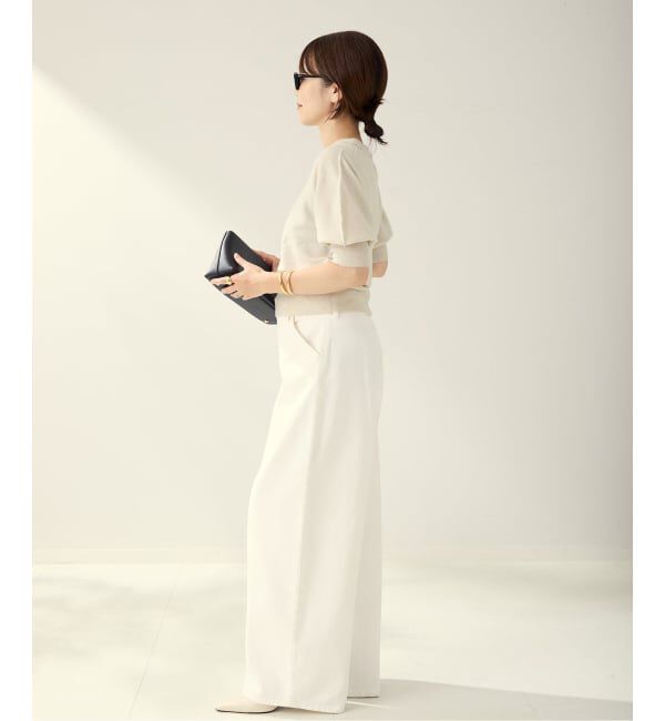 Plage「R&rsquo;IAM ハーフスリーブパフニット」|ニット・セーター|