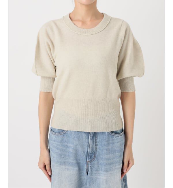 Plage「R&rsquo;IAM ハーフスリーブパフニット」|ニット・セーター|