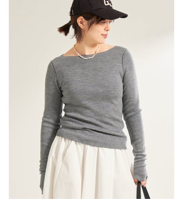 Plage「《追加》super100s Jersey boat/N プルオーバー」|Tシャツ・カットソー|