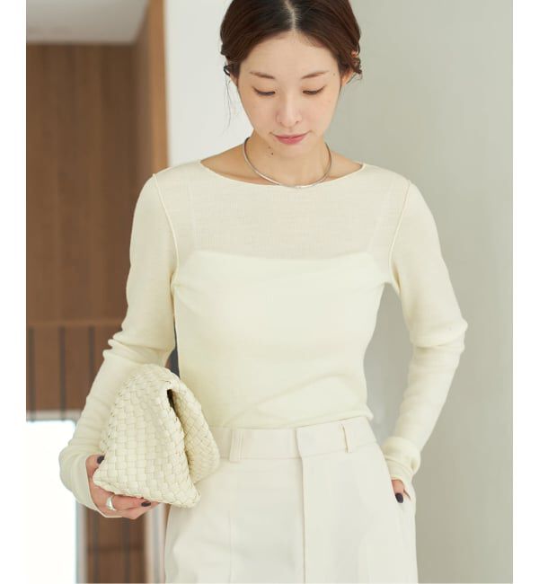 Plage「《追加》super100s Jersey boat/N プルオーバー」|Tシャツ・カットソー|