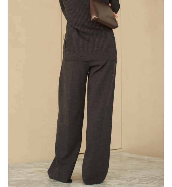 Plage「Center Crease Knit パンツ」|その他|