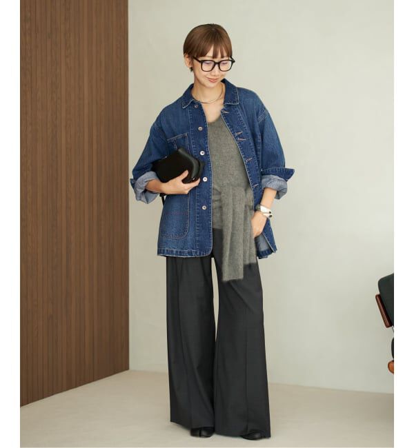 Plage「《一部カラーWEB限定追加》coverall 4」|デニムジャケット|