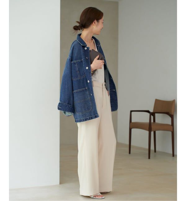 Plage「《一部カラーWEB限定追加》coverall 4」|デニムジャケット|