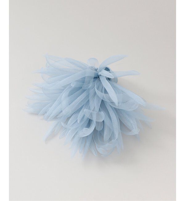 VERMEIL par iena「《追加2》シルクオーガンジーコサージュ」|ブローチ・コサージュ|サックスブルー B