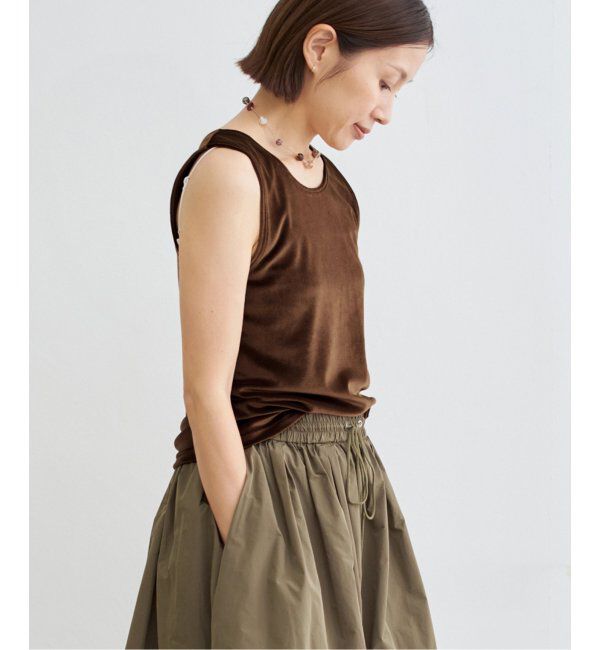 IENA「スノーベロア ノースリーブ」|Tシャツ・カットソー|