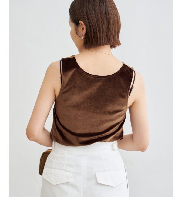 IENA「スノーベロア ノースリーブ」|Tシャツ・カットソー|