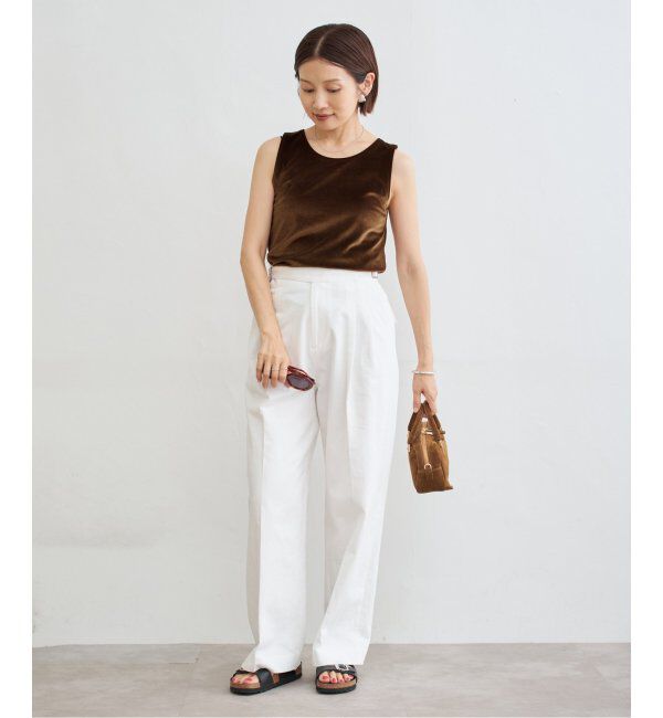 IENA「スノーベロア ノースリーブ」|Tシャツ・カットソー|