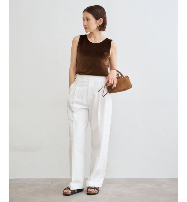 IENA「スノーベロア ノースリーブ」|Tシャツ・カットソー|