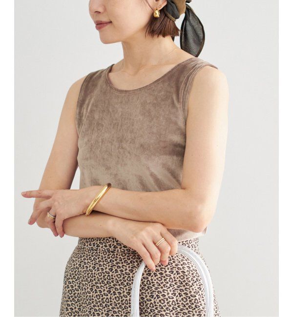 IENA「スノーベロア ノースリーブ」|Tシャツ・カットソー|