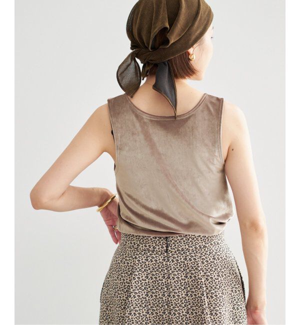 IENA「スノーベロア ノースリーブ」|Tシャツ・カットソー|