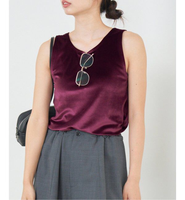 IENA「スノーベロア ノースリーブ」|Tシャツ・カットソー|