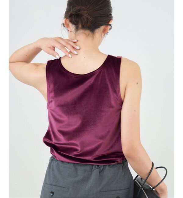 IENA「スノーベロア ノースリーブ」|Tシャツ・カットソー|