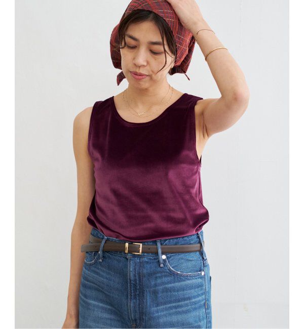 IENA「スノーベロア ノースリーブ」|Tシャツ・カットソー|