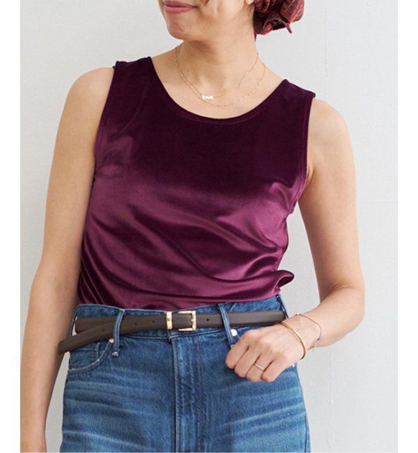 IENA「スノーベロア ノースリーブ」|Tシャツ・カットソー|