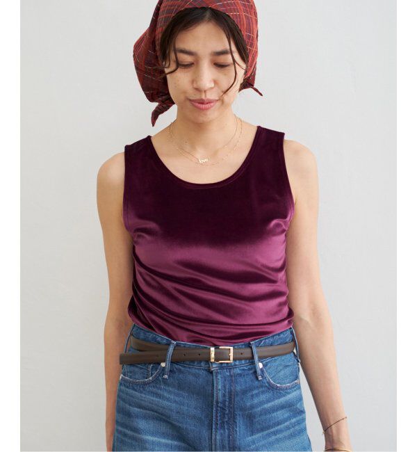 IENA「スノーベロア ノースリーブ」|Tシャツ・カットソー|