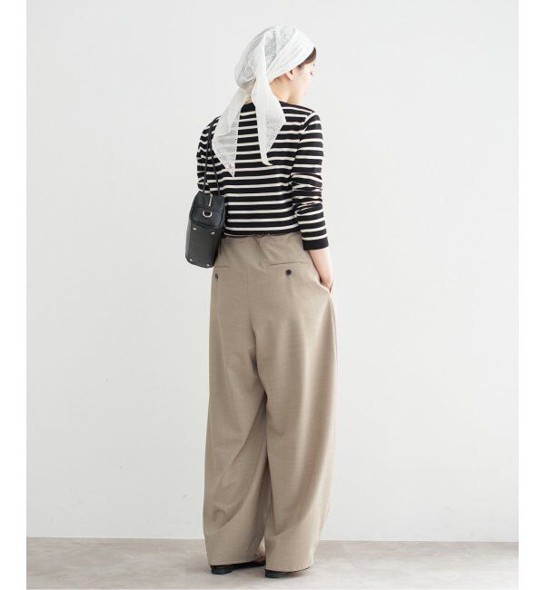 IENA「コクーンパンツ」|スラックス|