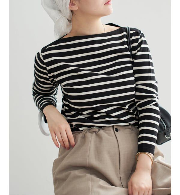 IENA「《追加2》SEATTLEボーダープルオーバー」|ニット・セーター|