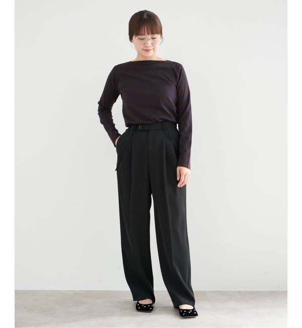 IENA「《追加2》SEATTLEボーダープルオーバー」|ニット・セーター|