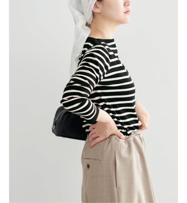 IENA「《追加2》SEATTLEボーダープルオーバー」|ニット・セーター|