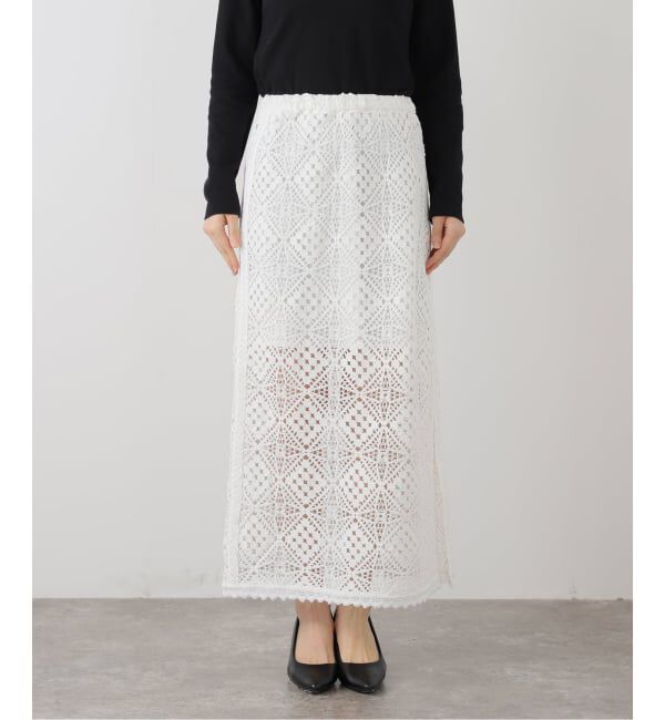 SLOBE IENA「コットンレーススカート」|スカート|