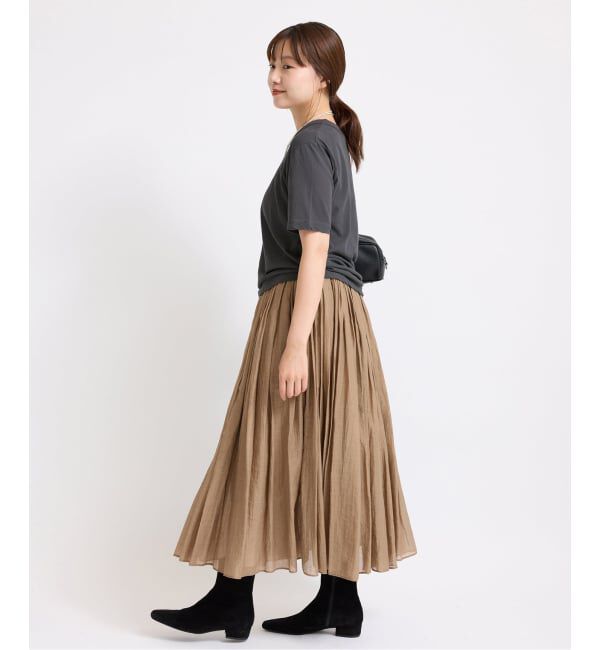 IENA「《追加》ATON/エイトン 別注 FRESCA SINGLE JERSEY Tシャツ」|Tシャツ・カットソー|