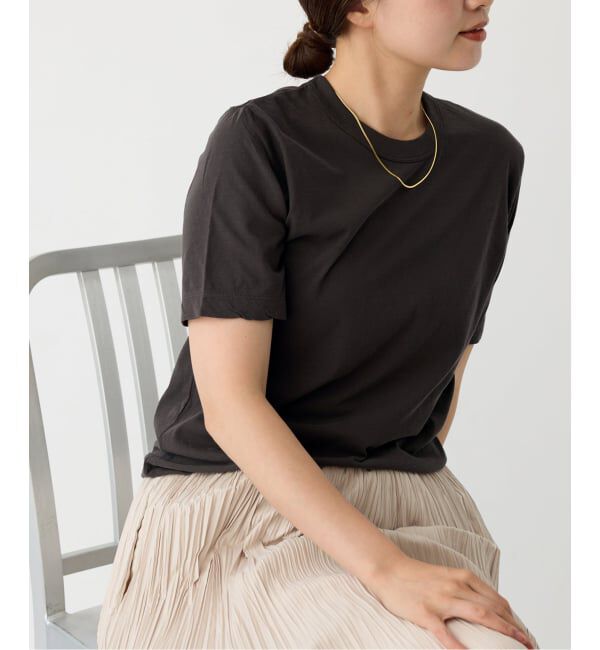 IENA「《追加》ATON/エイトン 別注 FRESCA SINGLE JERSEY Tシャツ」|Tシャツ・カットソー|