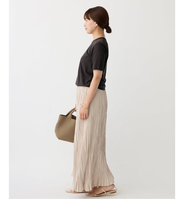 IENA「《追加》ATON/エイトン 別注 FRESCA SINGLE JERSEY Tシャツ」|Tシャツ・カットソー|