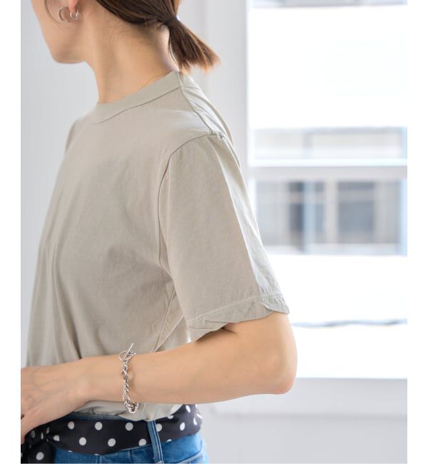 IENA「《追加》ATON/エイトン 別注 FRESCA SINGLE JERSEY Tシャツ」|Tシャツ・カットソー|