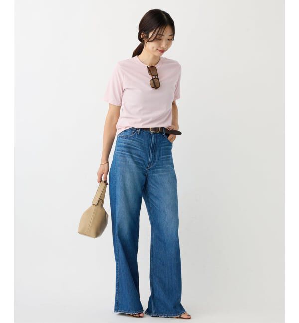 IENA「《追加》ATON/エイトン 別注 FRESCA SINGLE JERSEY Tシャツ」|Tシャツ・カットソー|