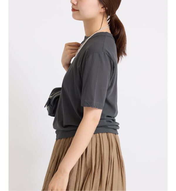 IENA「《追加》ATON/エイトン 別注 FRESCA SINGLE JERSEY Tシャツ」|Tシャツ・カットソー|