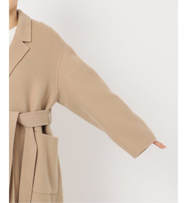 SLOBE IENA「souple wool ダブルフェイスロングコート」|チェスターコート|