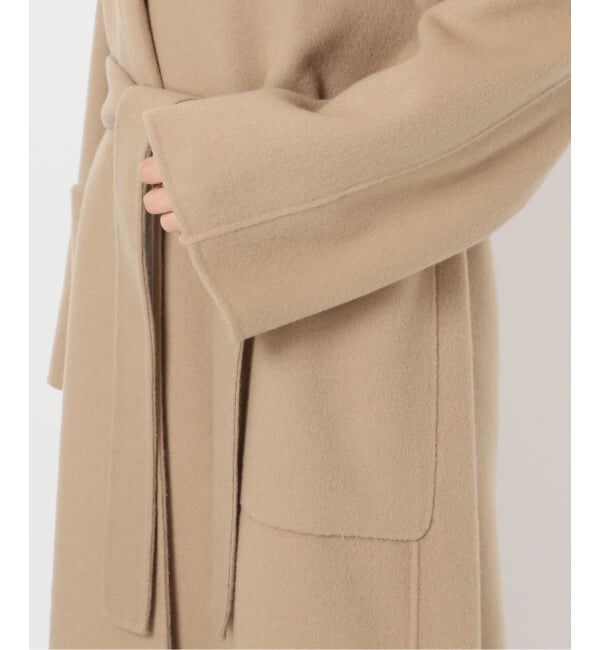 SLOBE IENA「souple wool ダブルフェイスロングコート」|チェスターコート|