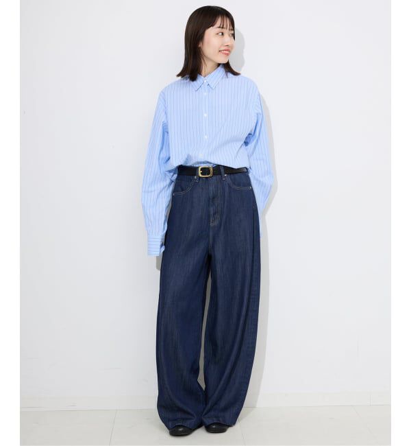SLOBE IENA「《4サイズ展開》LE DENIM PEG カーブワイドデニム」|デニム|