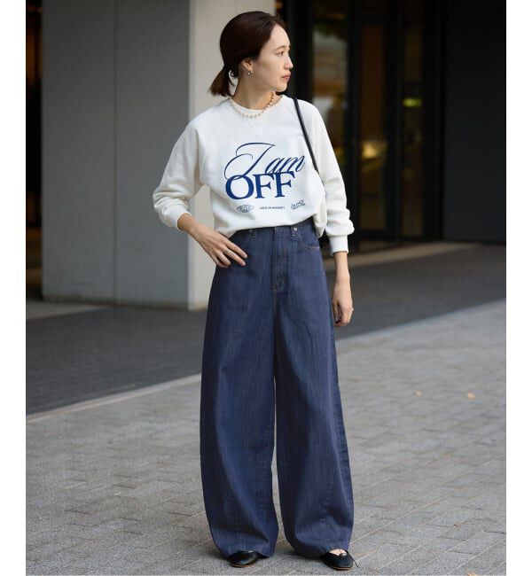 SLOBE IENA「《4サイズ展開》LE DENIM PEG カーブワイドデニム」|デニム|